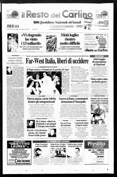 Il Resto del Carlino : giornale dell'Emilia